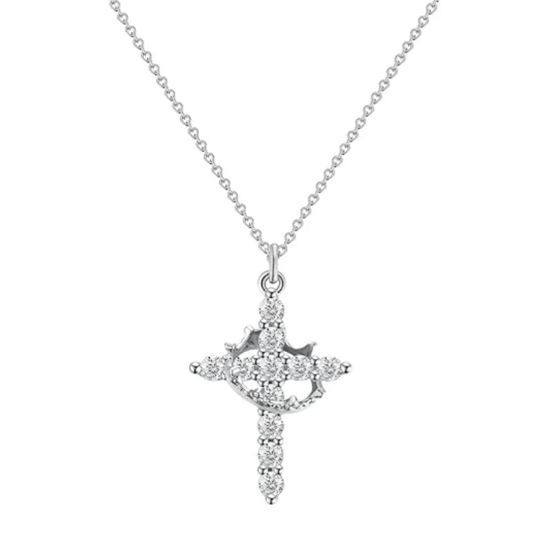 Crown in Cross Faith Necklace