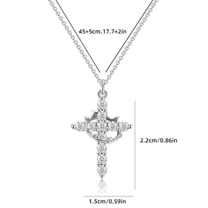 Crown in Cross Faith Necklace
