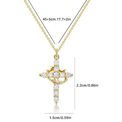 Crown in Cross Faith Necklace