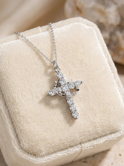 Crown in Cross Faith Necklace